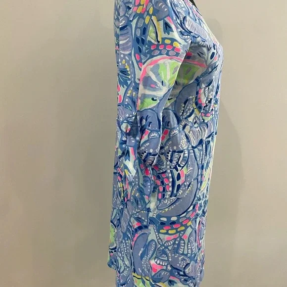 Lilly Pulitzer Women’s Size XS Pinch Pinch Print Preston Dress 100% Pima Cotton - Picture 3 of 7